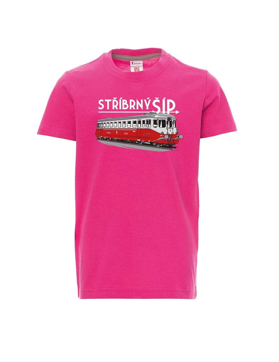 Pink children´s T-shirt Silver arrow M 260 001