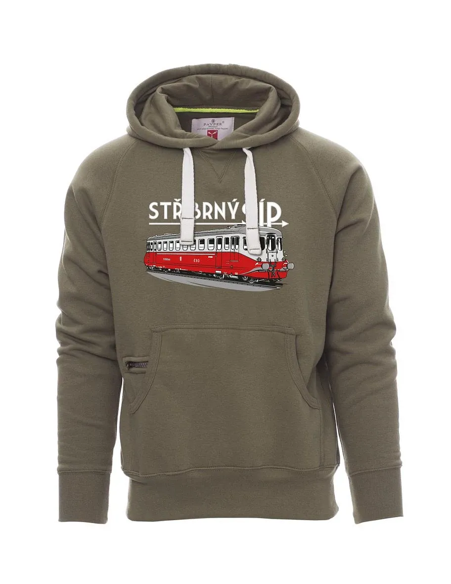 Khaki men´s sweatshirt Silver arrow M 260 001