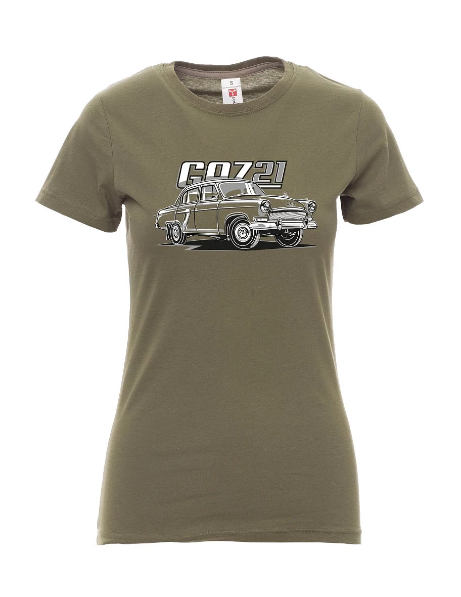 Khaki women´s T-shirt GAZ 21
