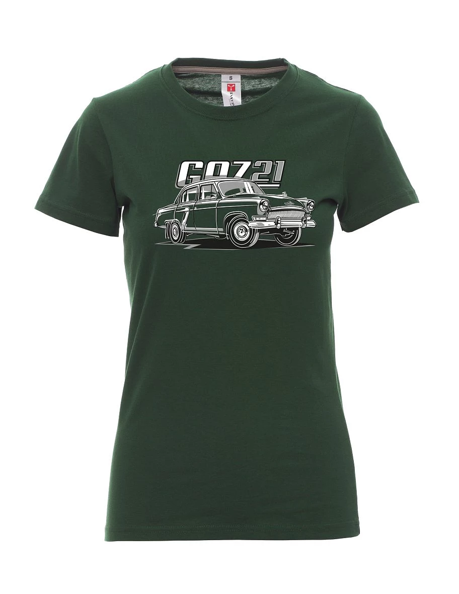 Dark green women´s T-shirt GAZ 21