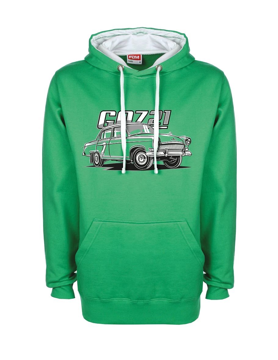 White-green sweatshirt GAZ 21