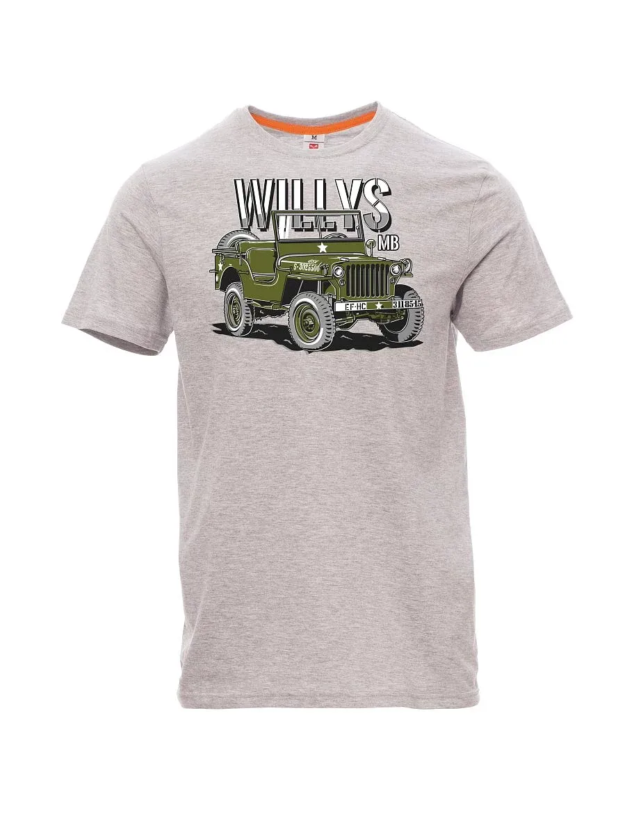 Gray melange men´s T-shirt Willys MB