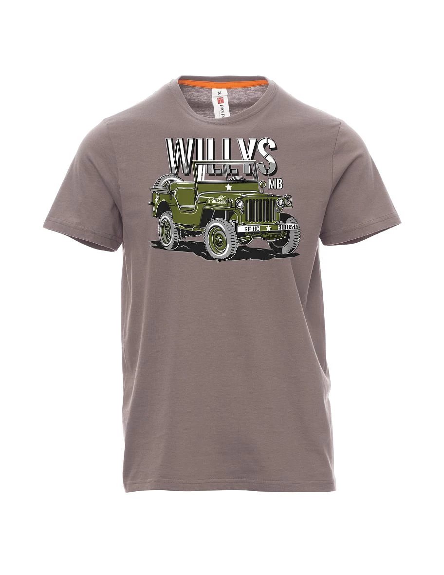 Steel gray men´s T-shirt Willys MB