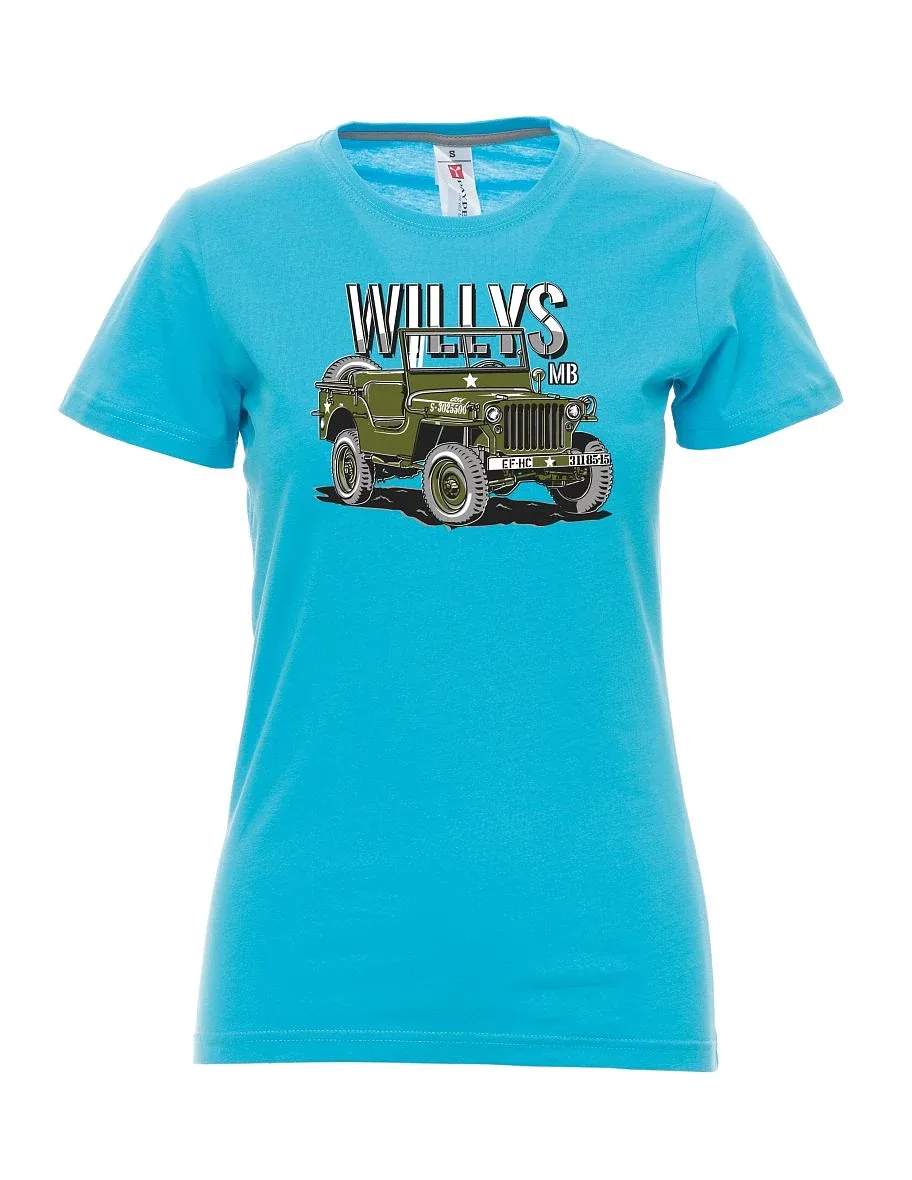 Reef blue women´s T-shirt Willys MB