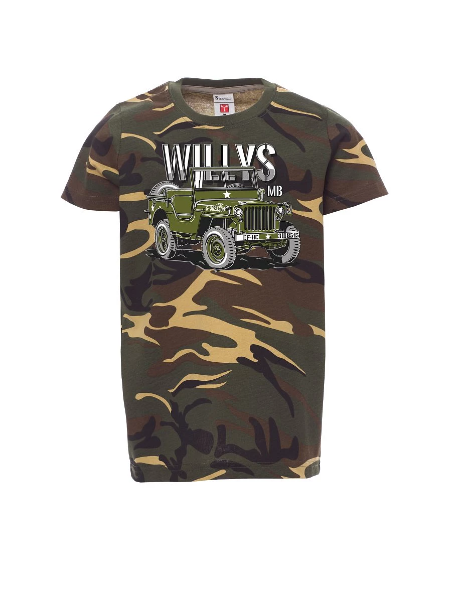 Camouflage children´s T-shirt Willys MB