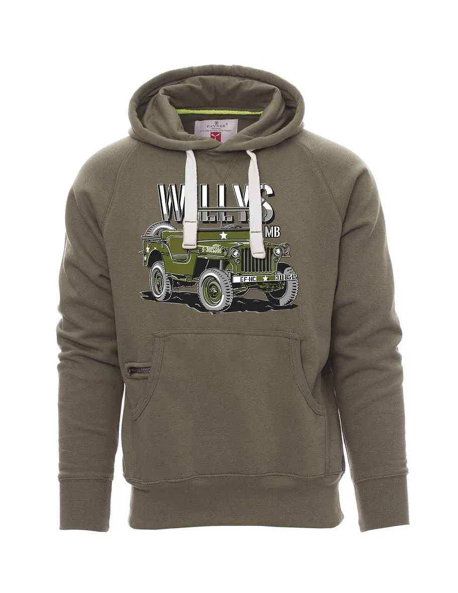 Khaki men´s sweatshirt Willys MB