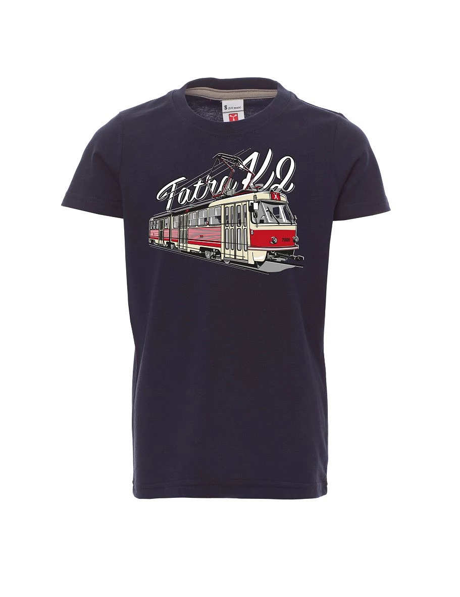 Navy children´s T-shirt Tram T3