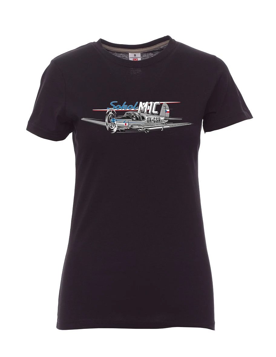 White women´s T-shirt Sokol aircraft