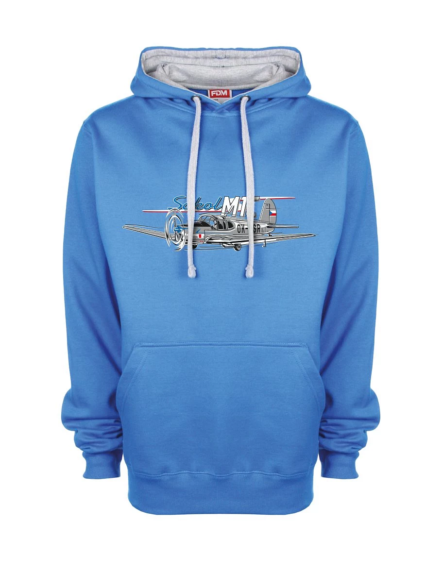 Grey-blue sweatshirt Sokol aircraft