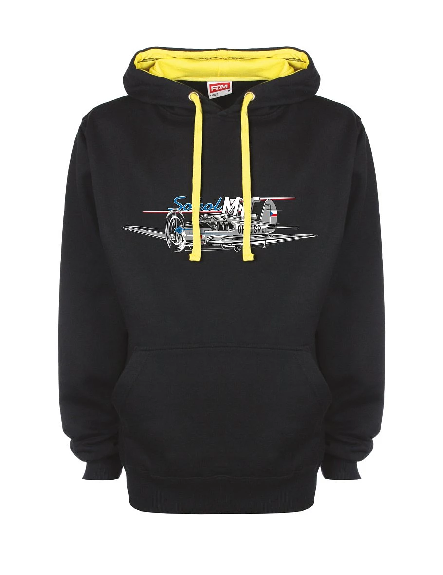 Yellow-black sweatshirt Sokol aircraft