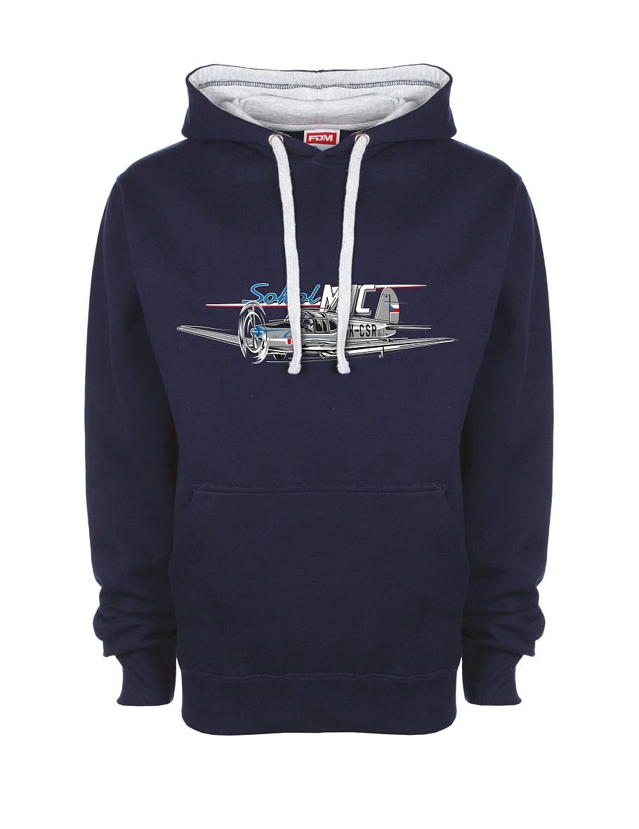 Grey-navy sweatshirt Sokol aircraft