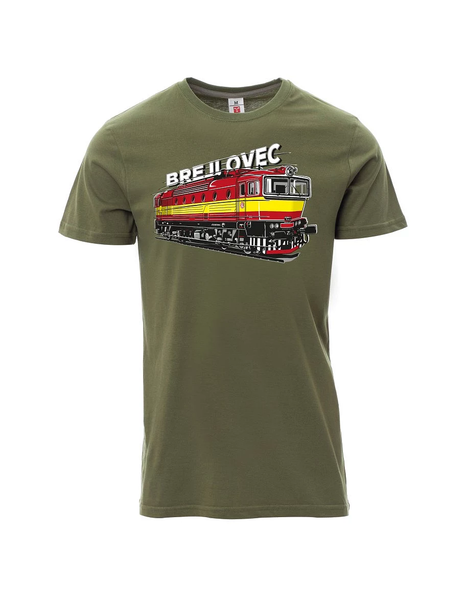 Khaki men´s T-shirt Locomotive 753