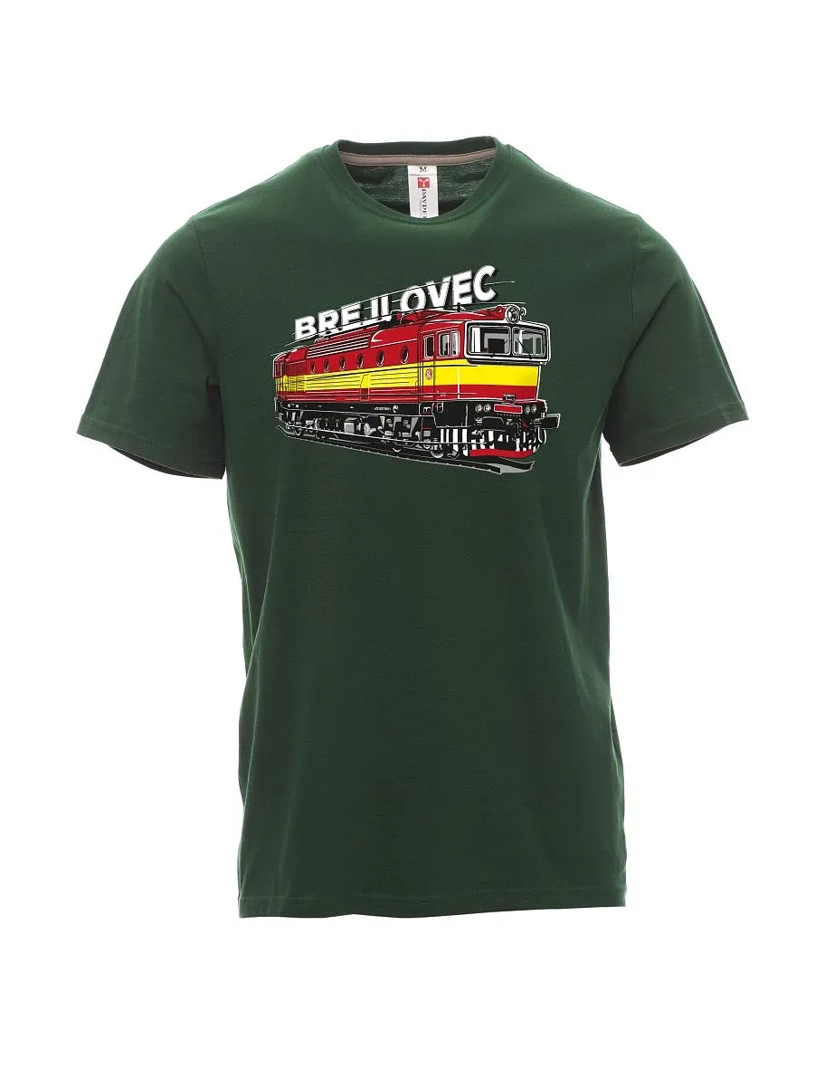 Dark green men´s T-shirt Locomotive 753