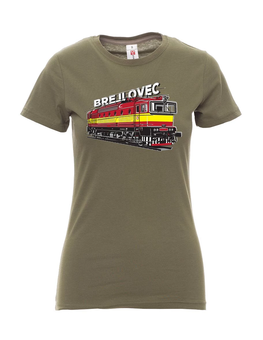 Khaki women´s T-shirt Locomotive 753