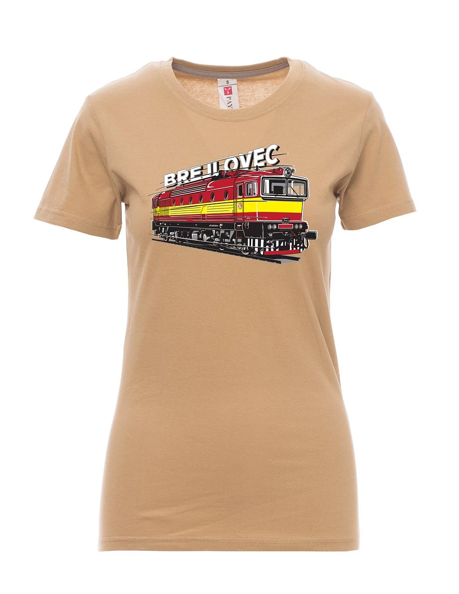 Brown women´s T-shirt Locomotive 753