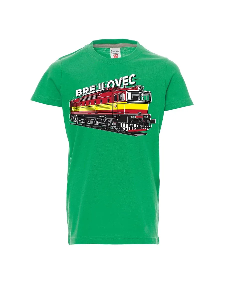 Green children´s T-shirt Locomotive 753