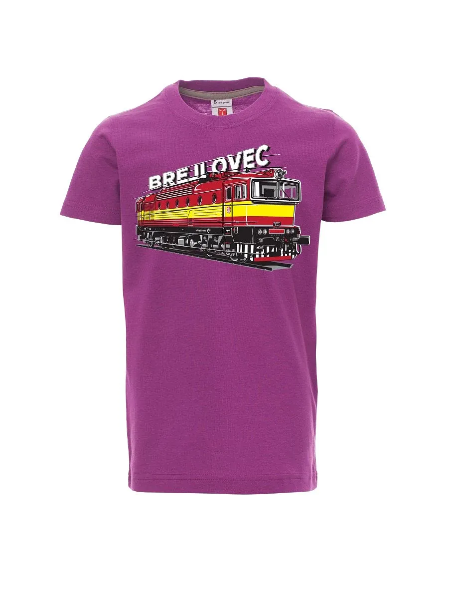 Purple children´s T-shirt Locomotive 753