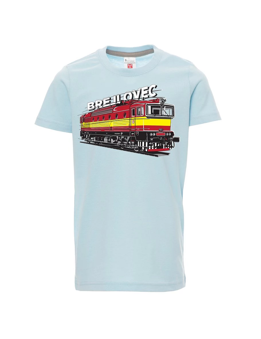 Pale blue children´s T-shirt Locomotive 753