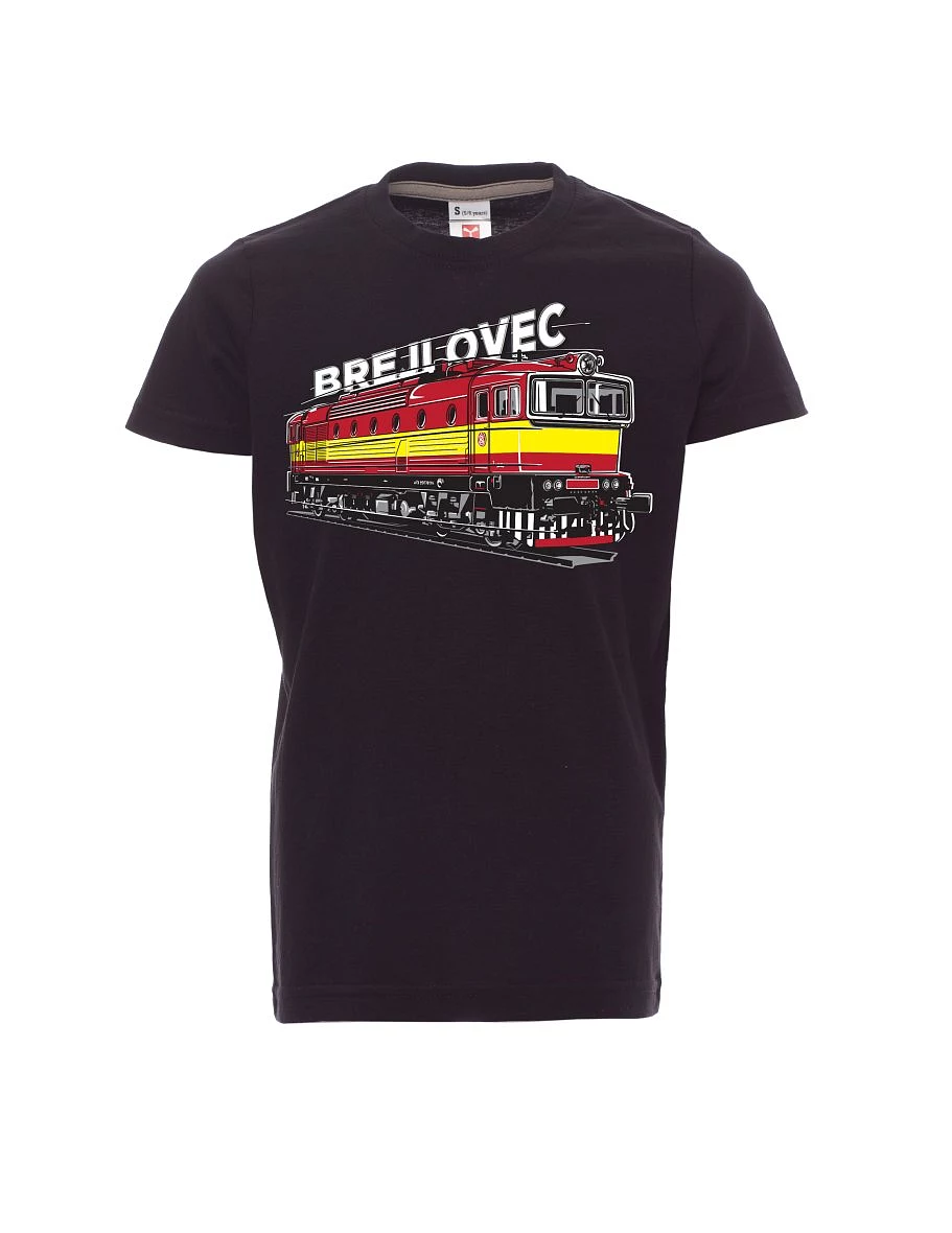 Black children´s T-shirt Locomotive 753
