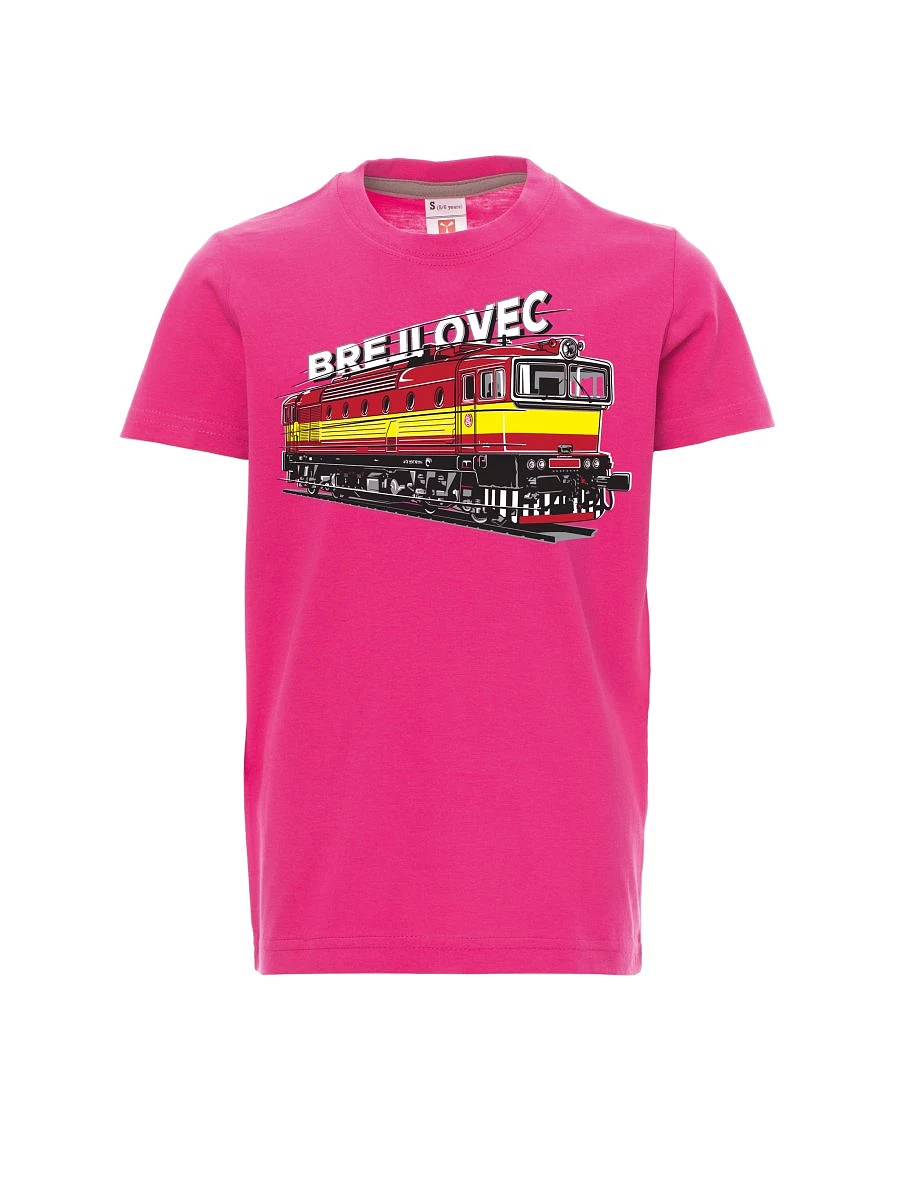Pink children´s T-shirt Locomotive 753