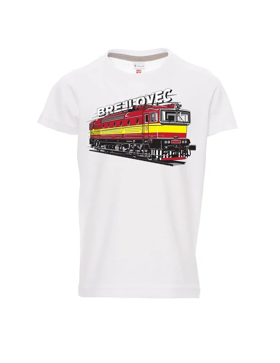 White children´s T-shirt Locomotive 753