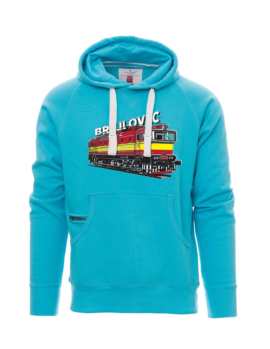 Light blue men´s sweatshirt Locomotive 753