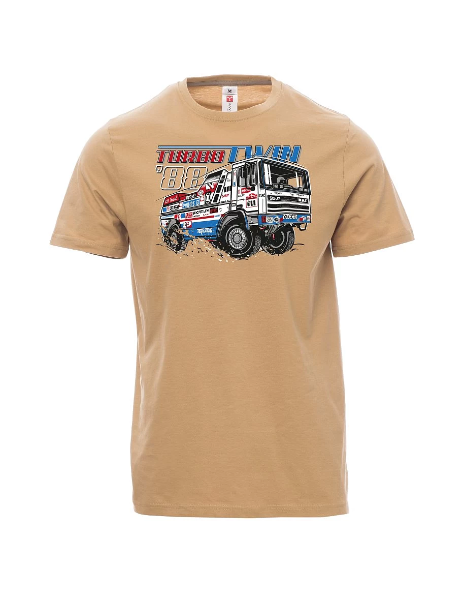 Brown men´s T-shirt TurboTwin from dakar 1988