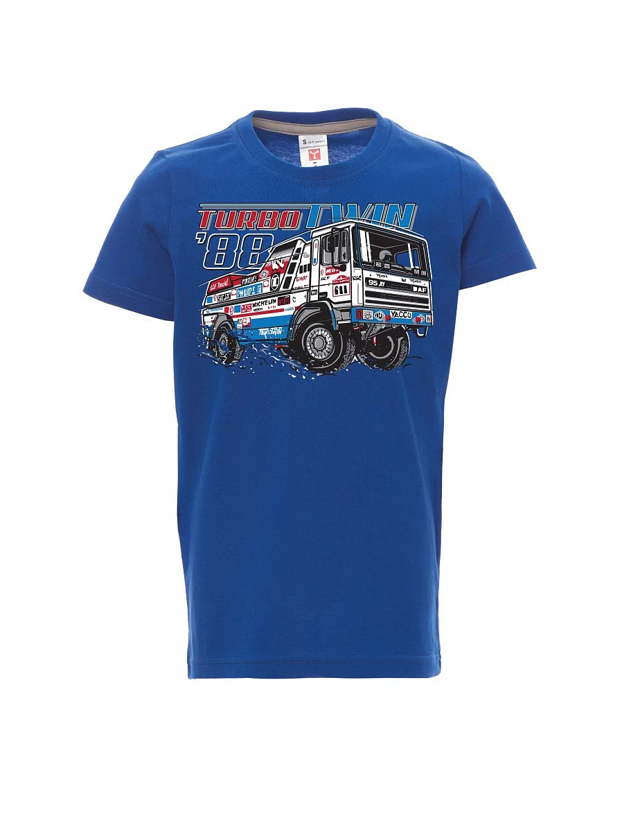 Blue children´s T-shirt TurboTwin from Dakar 1988