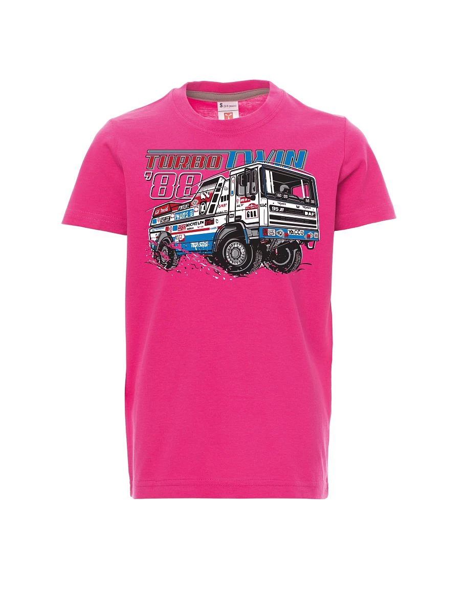 Pink children´s T-shirt TurboTwin from Dakar 1988