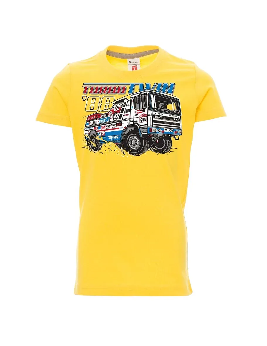 Yellow children´s T-shirt TurboTwin from Dakar 1988