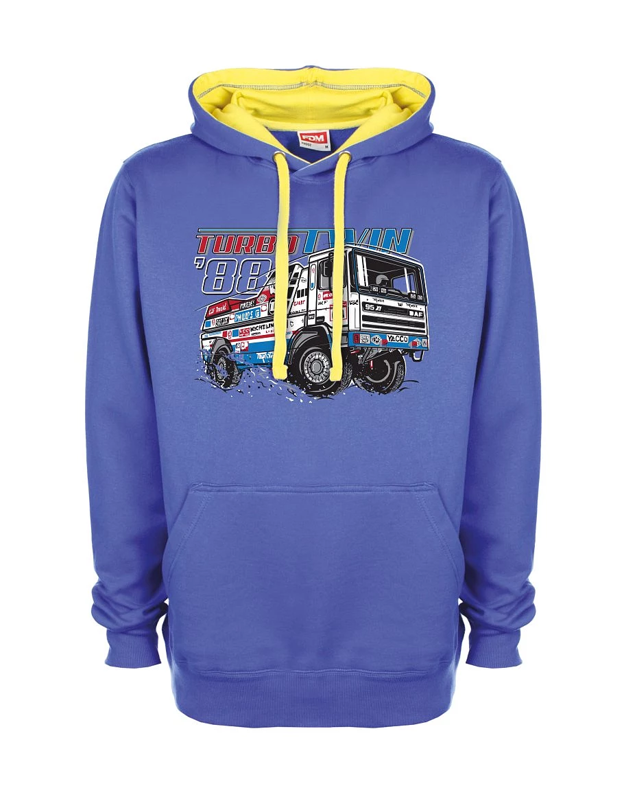 Yellow-blue sweatshirt TurboTwin from Dakar 1988