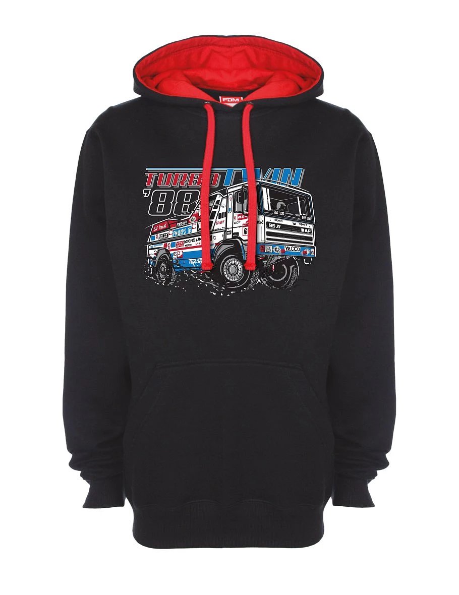Red-black sweatshirt TurboTwin from Dakar 1988