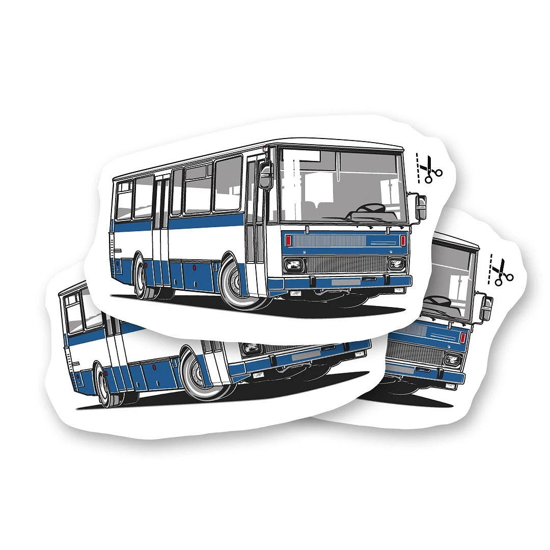 Temporary tattoo with the veteran bus