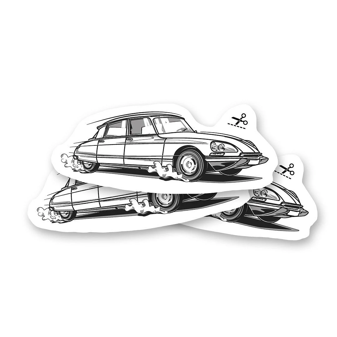 Temporary tattoo with the veteran Duck 2CV
