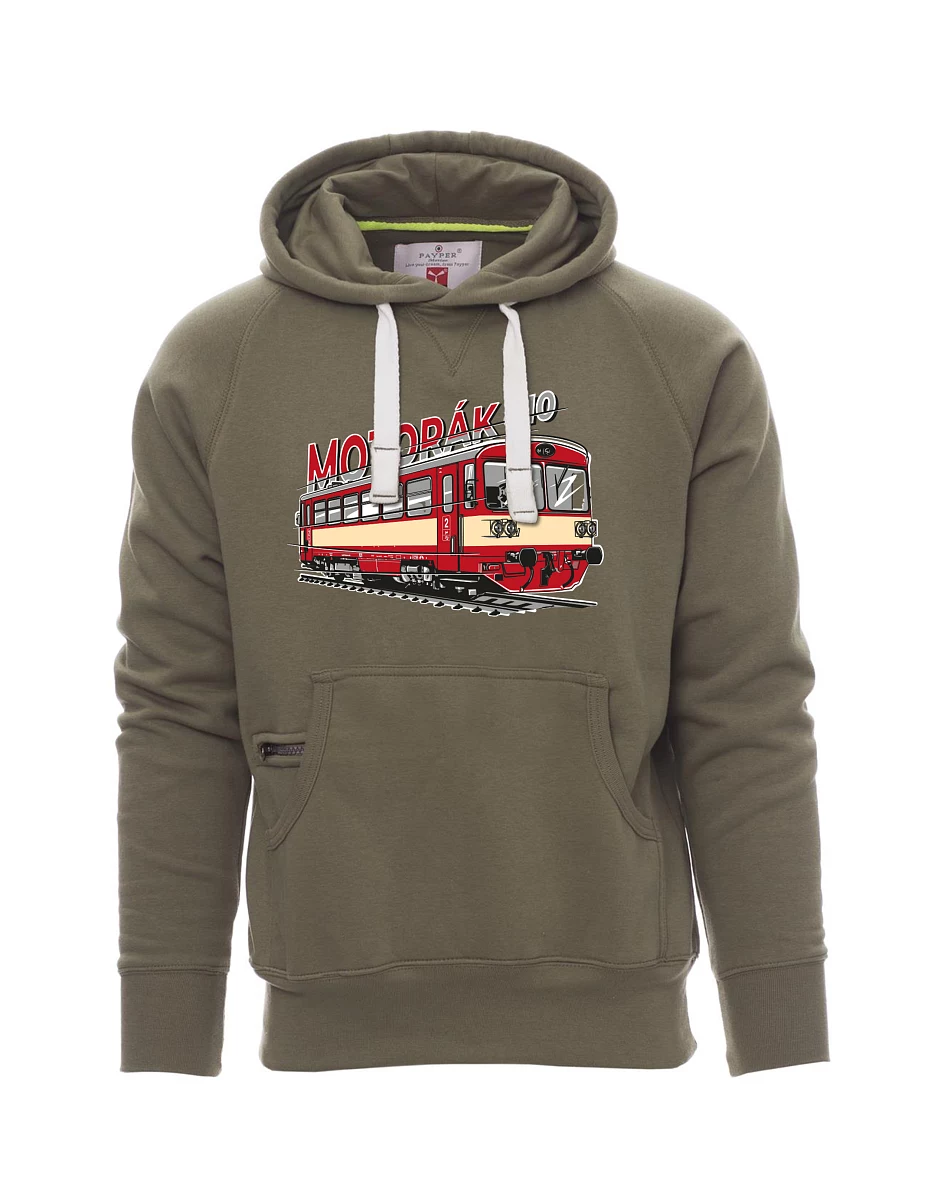 Khaki men´s sweatshirt Motor train 810