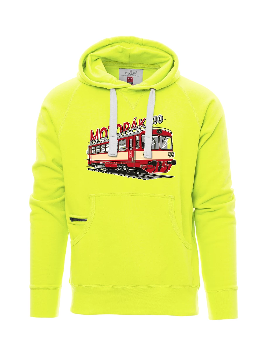 Fluorescent men´s sweatshirt Motor train 810