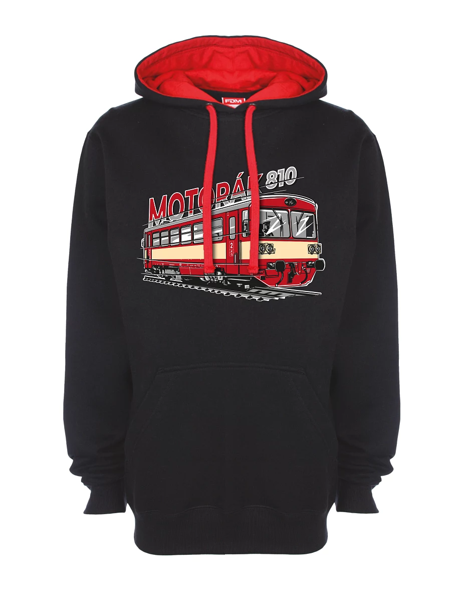 Red-black sweatshirt Motor train 810