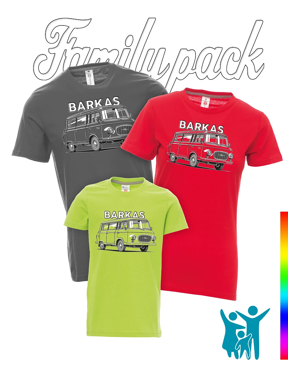 Family set of t-shirts Barkas B1000