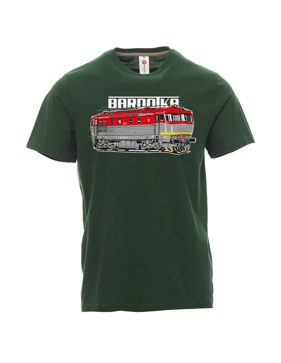 Dark green men´s T-shirt Locomotive Bardotka