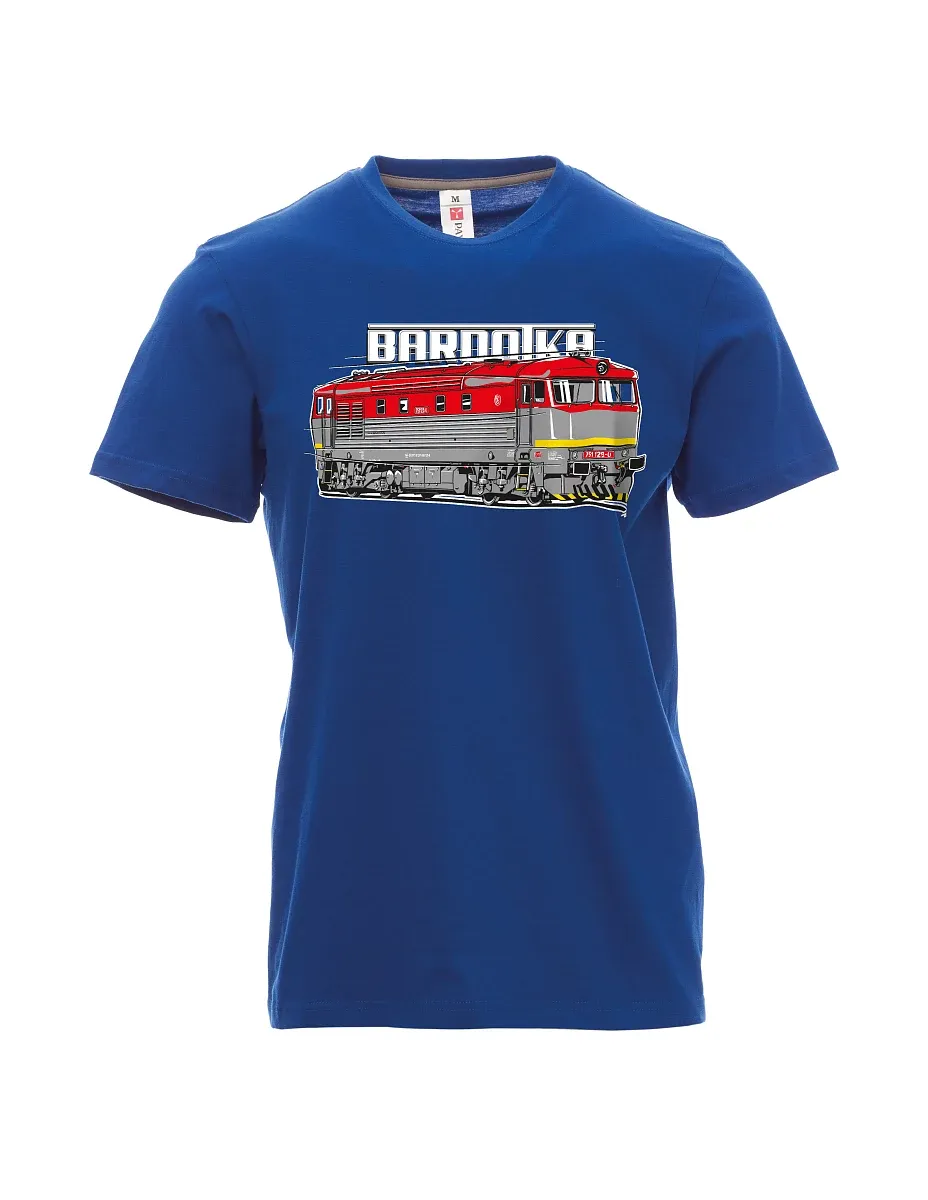 Blue men´s T-shirt Locomotive Bardotka