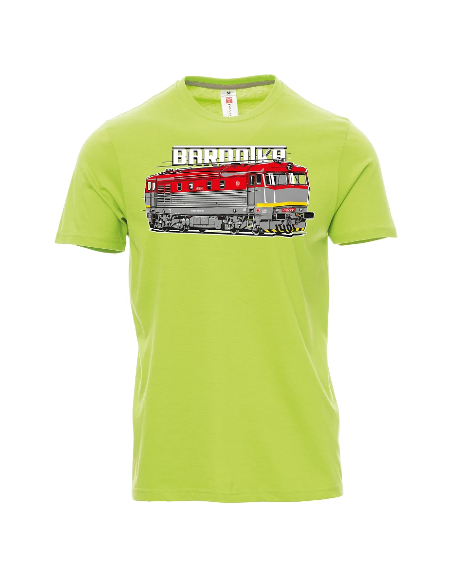 Light green men´s T-shirt Locomotive Bardotka