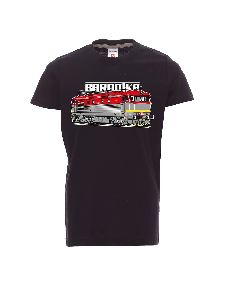 Black children´s T-shirt Locomotive Bardotka