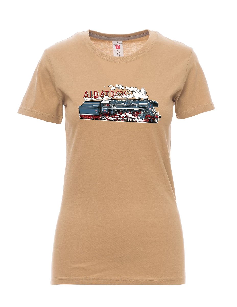 Brown women´s T-shirt Locomotive Albatros