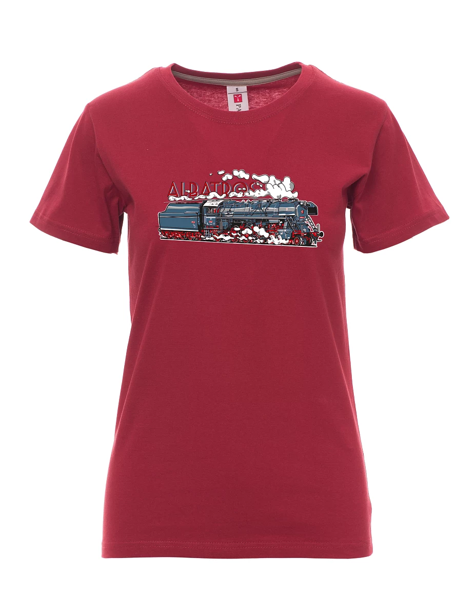Burgundy women´s T-shirt Locomotive Albatros