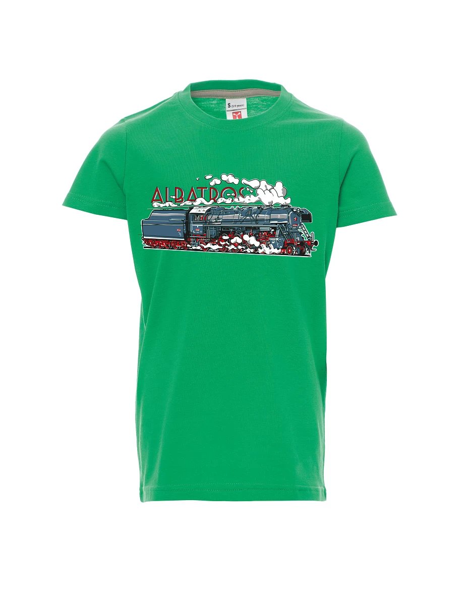 Green children´s T-shirt Locomotive Albatros