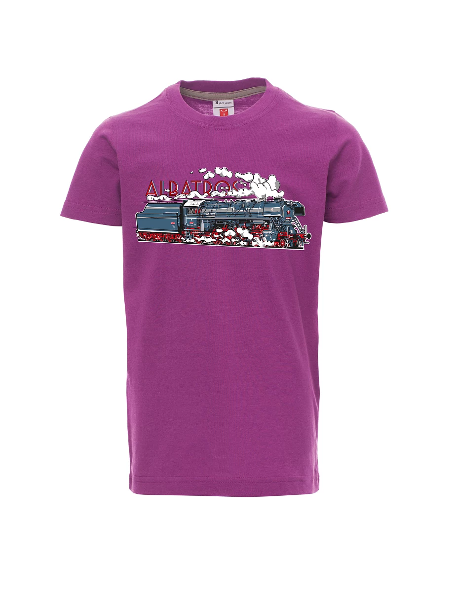 Purple children´s T-shirt Locomotive Albatros