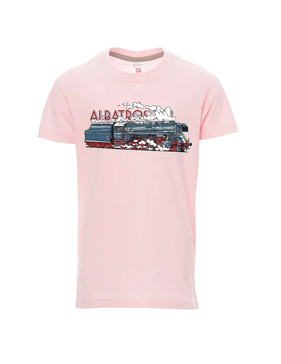 Light pink children´s T-shirt Locomotive Albatros