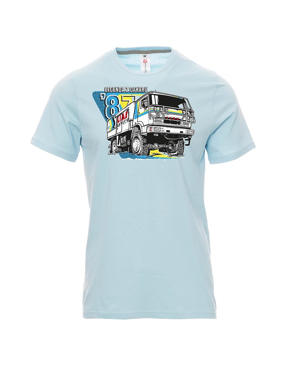 Pale blue men´s T-shirt Liaz from dakar 1987