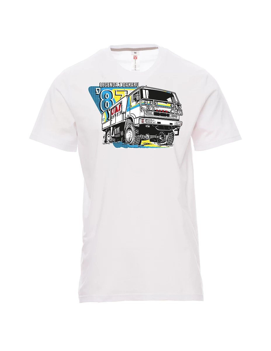 White men´s T-shirt Liaz from dakar 1987