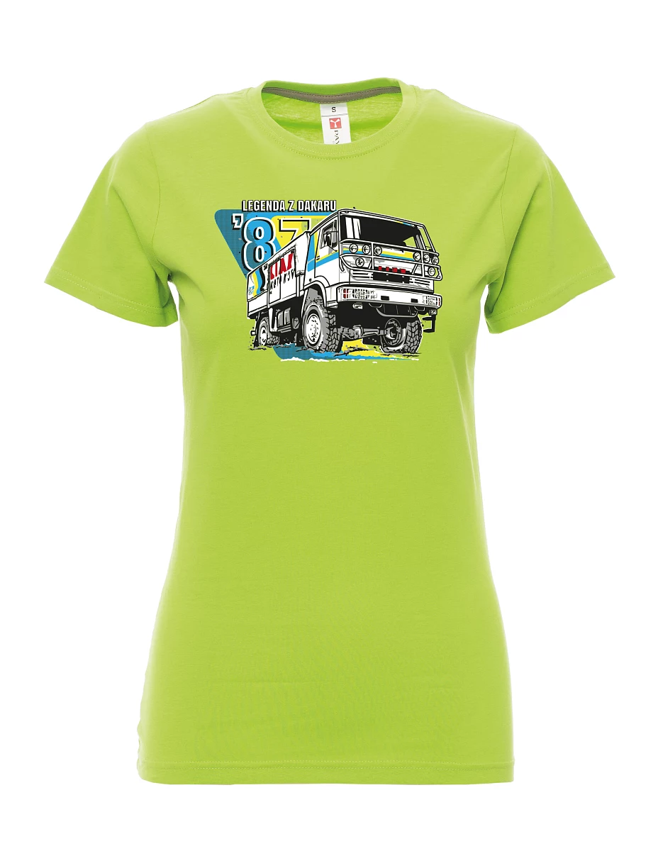 Lime women´s T-shirt Liaz from Dakar 1987